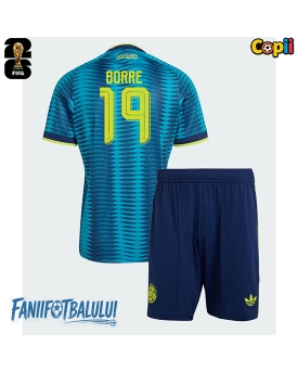 Columbia Rafael Santos Borre #19 Echipament de Fotbal Replică Mondial 2026 Copii Deplasare (+ Șorturi)